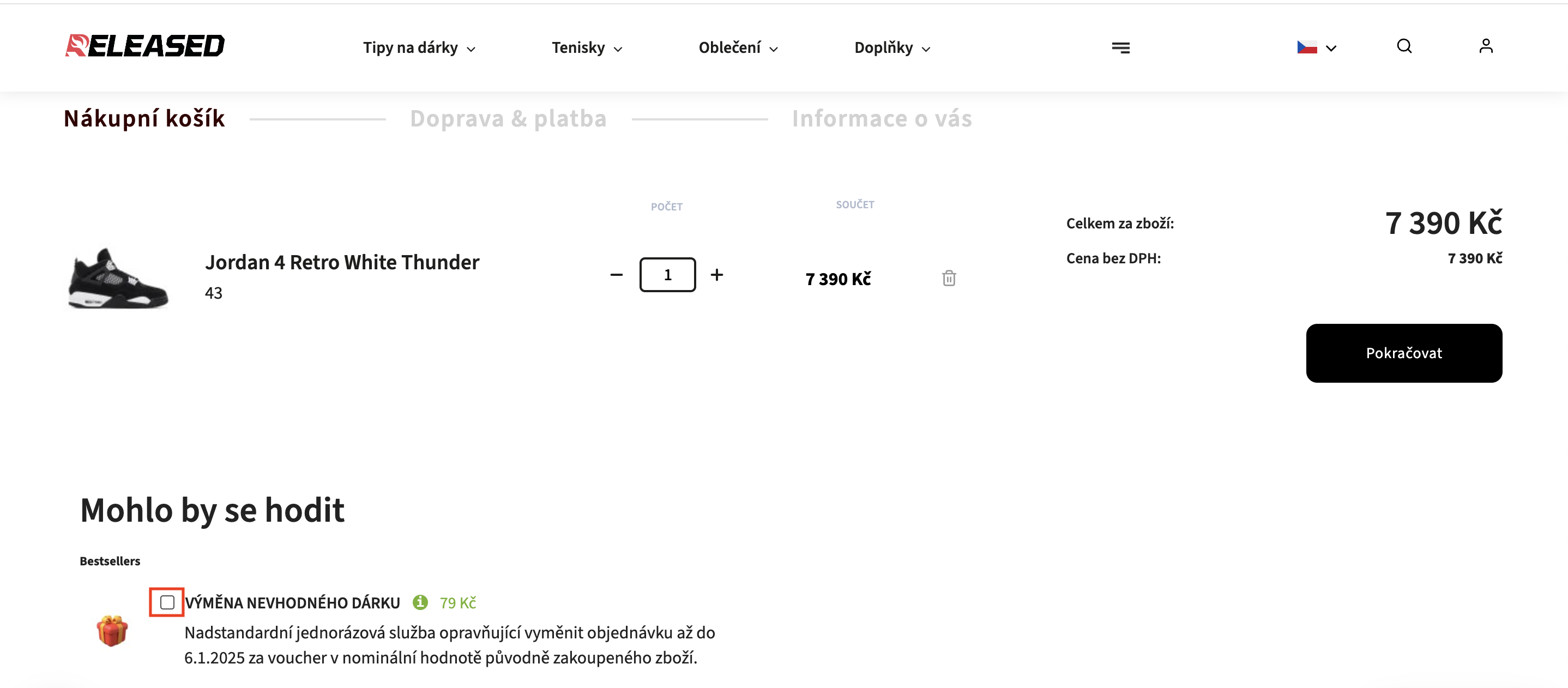 výměna nevhodného dárku